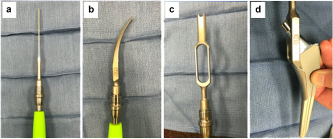 Anterior revision hip osteotomy instruments from the inside-out anterior osteotomy technique paper